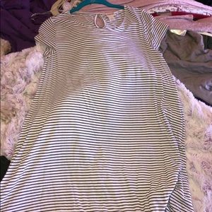 Striped T-shirt dress